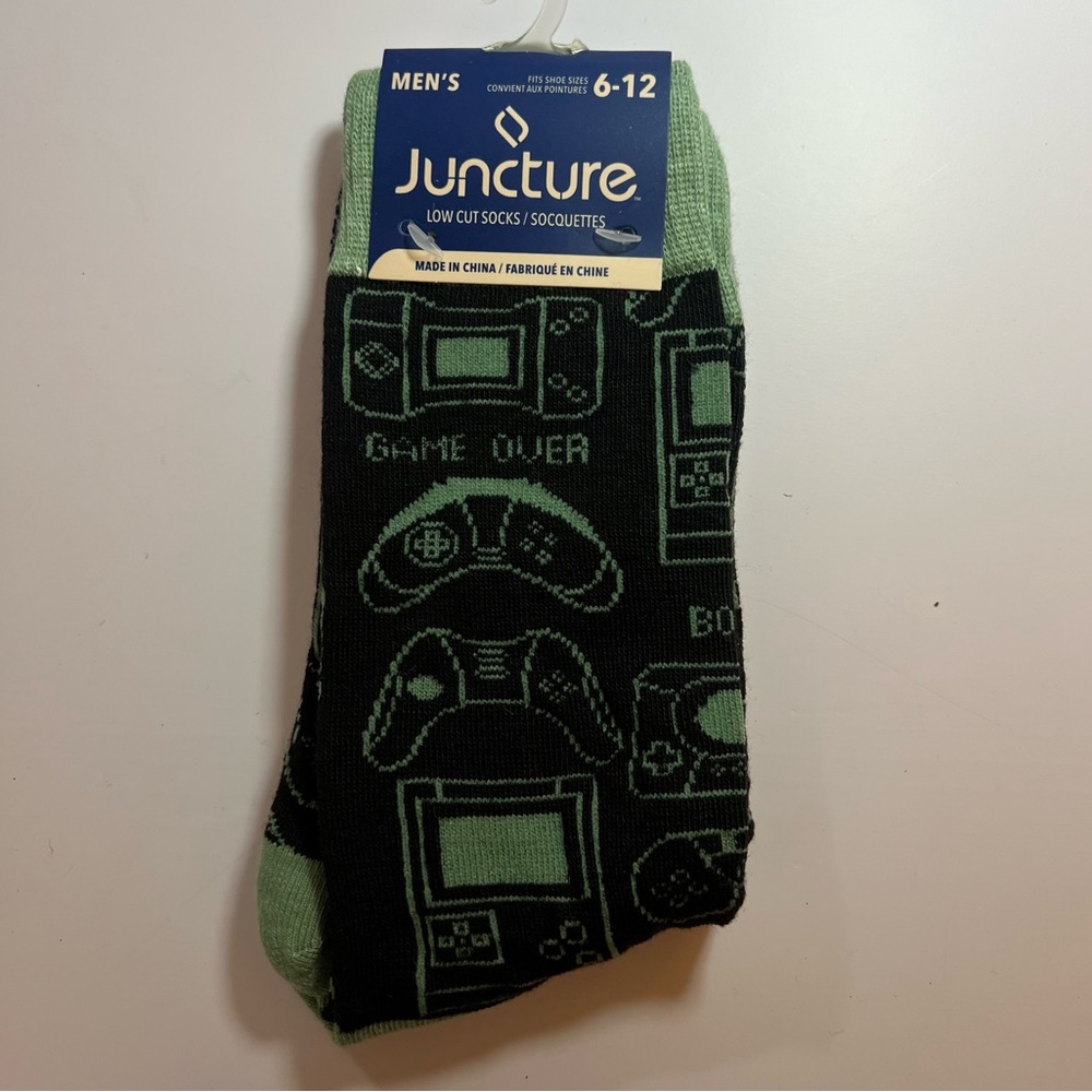 🆕Juncture Men’s Low Cut Socks – Video Game Design (Size 6–12)